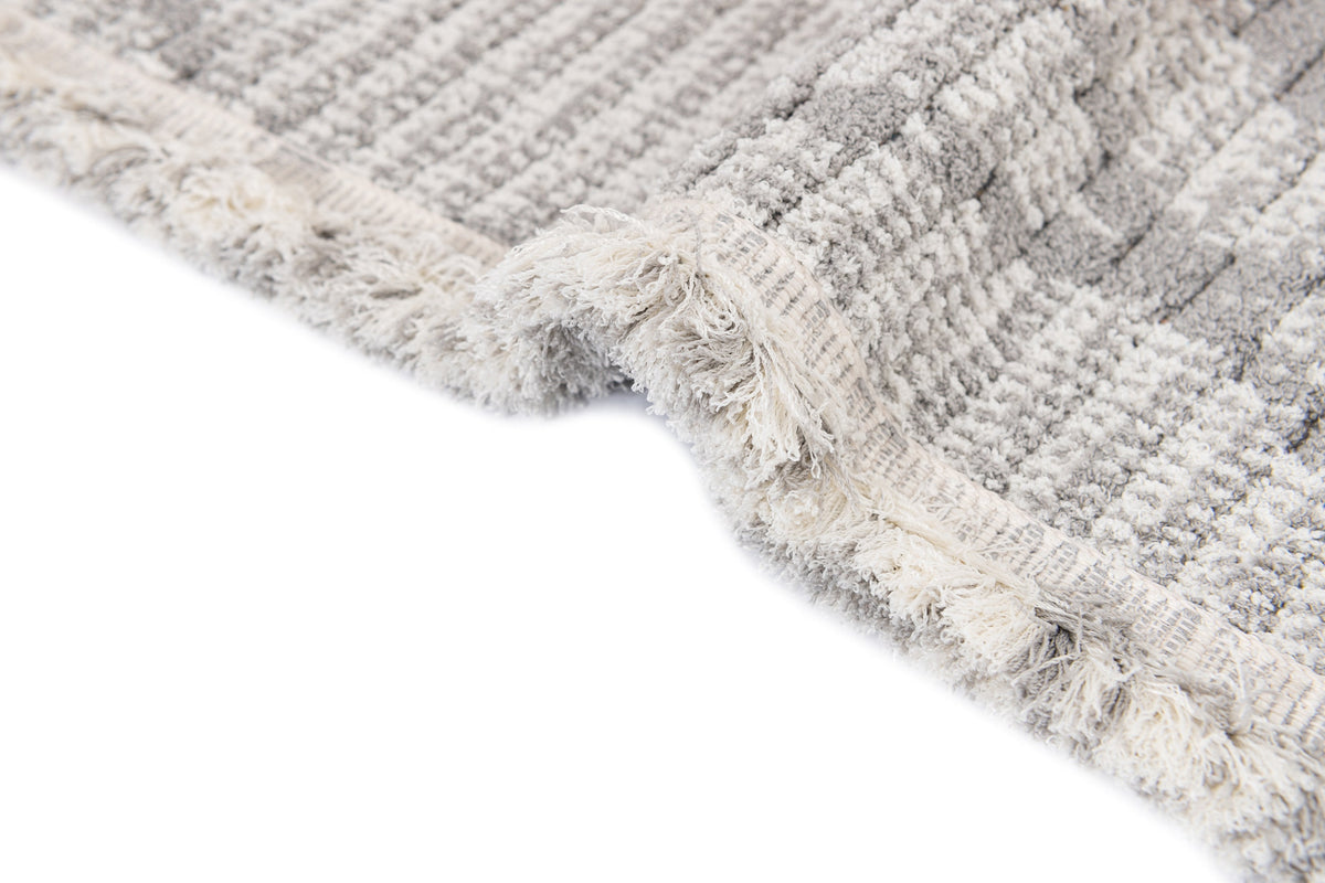 Rechteck Teppich St. Gallen Folklore in Grau von Hadorn™ - Lifestyle Image