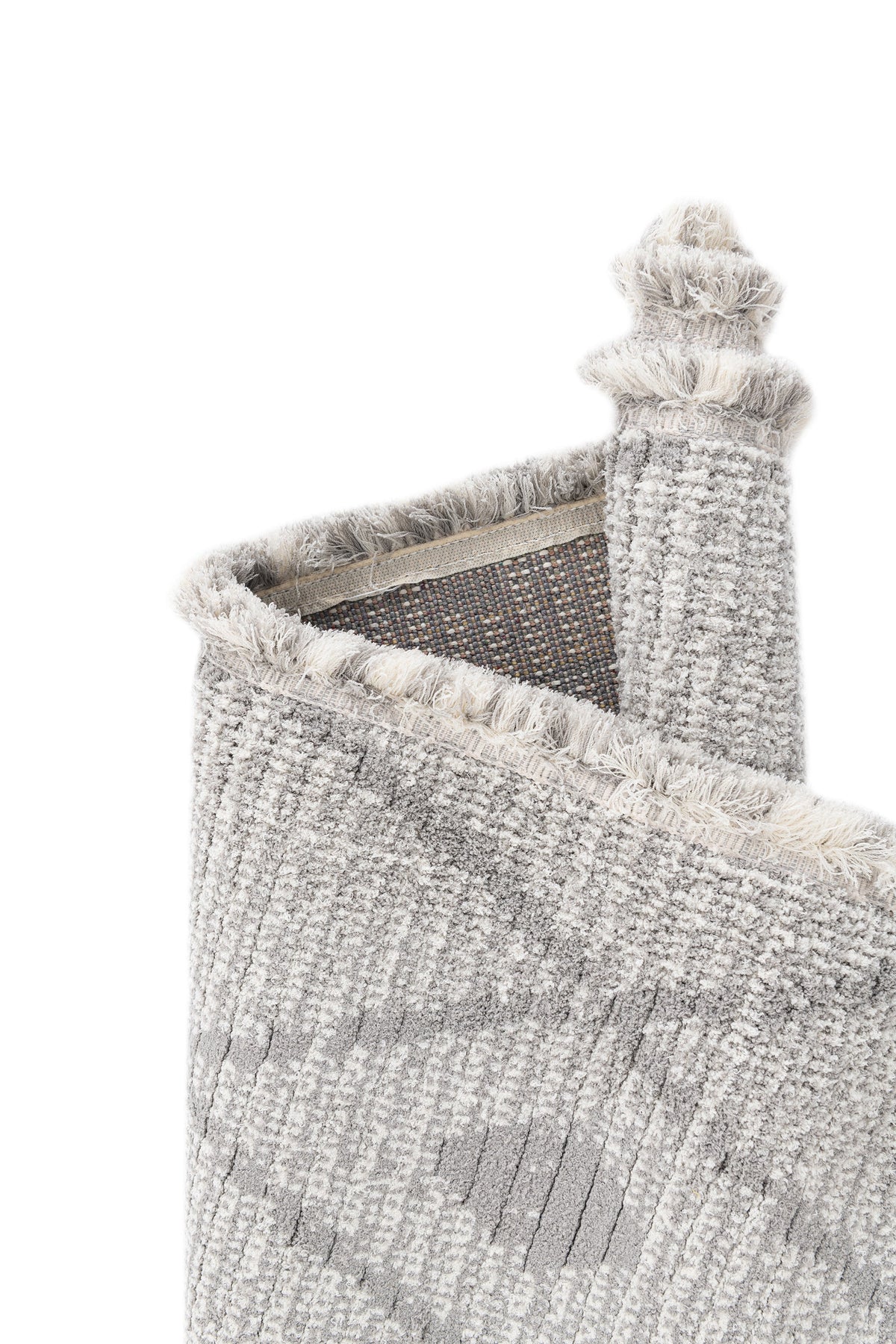 Rechteck Teppich St. Gallen Folklore in Grau von Hadorn™ - Lifestyle Image