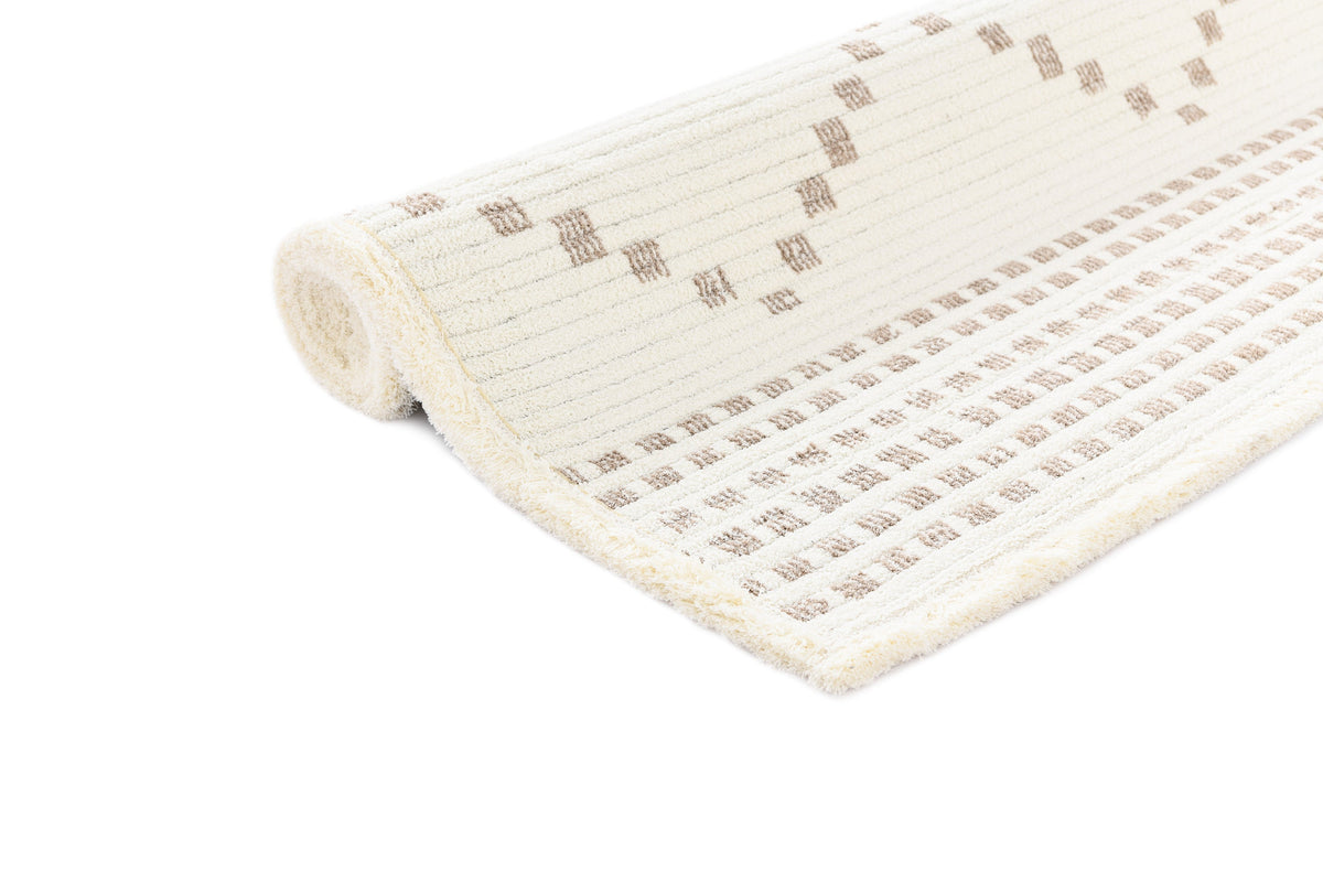 Rechteck Teppich St. Gallen Folklore in Weiss von Hadorn™ - Lifestyle Image