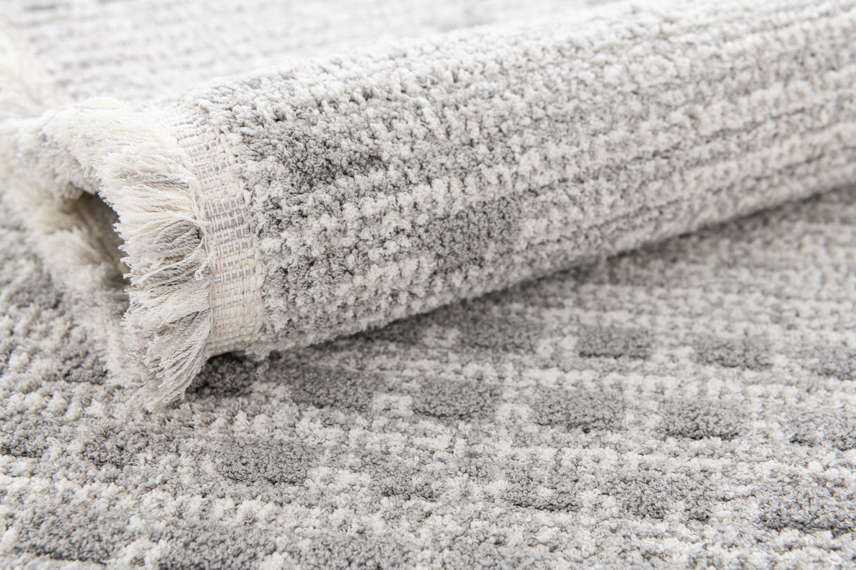 Rechteck Teppich St. Gallen Folklore in Grau von Hadorn™ - Lifestyle Image