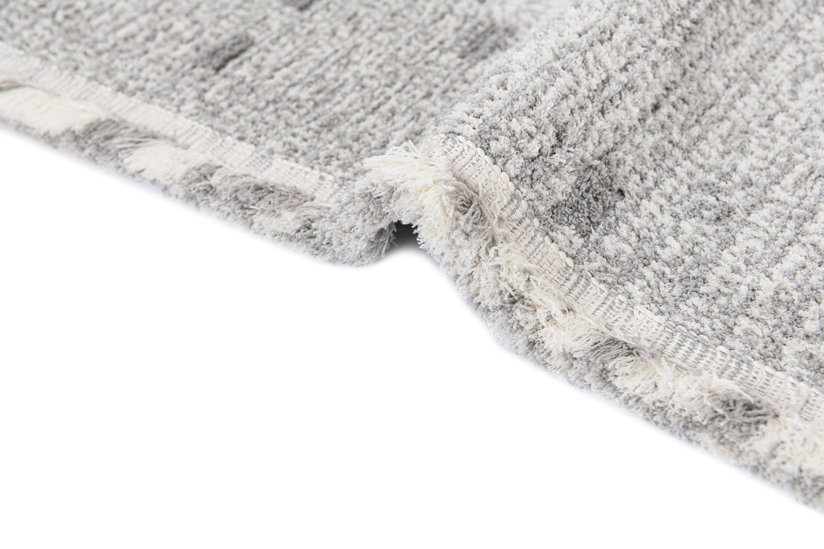 Rechteck Teppich St. Gallen Folklore in Grau von Hadorn™ - Lifestyle Image