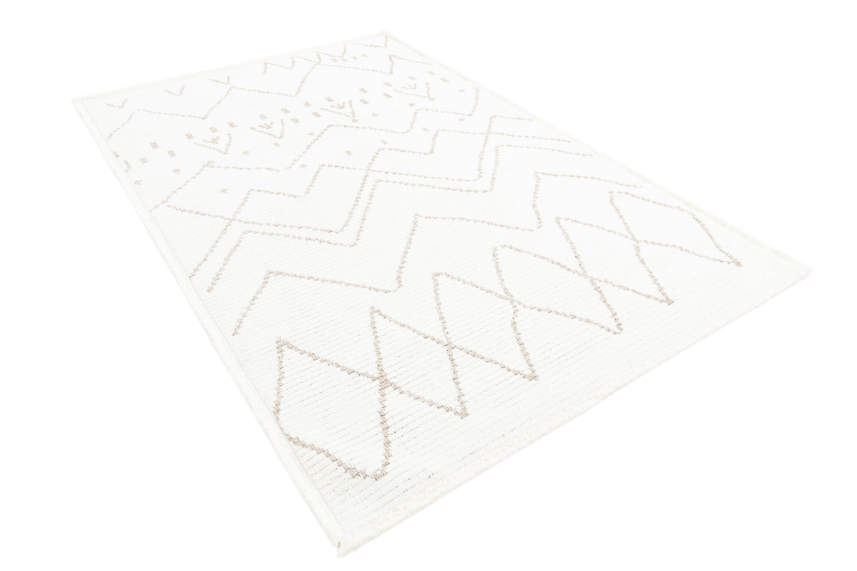 Rechteck Teppich St. Gallen Folklore in Weiss von Hadorn™ - Lifestyle Image