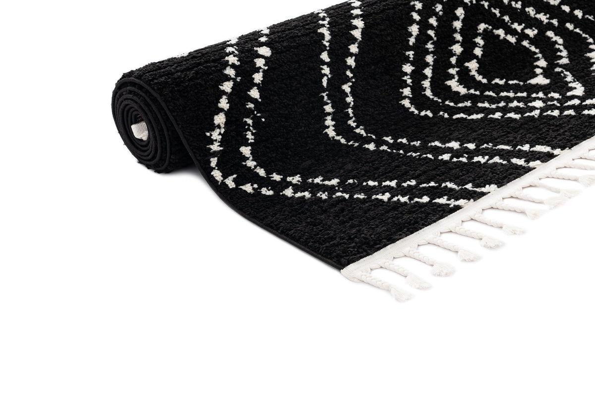 Rechteck Teppich Frauenfeld Vaiana in Schwarz von Hadorn™ - Lifestyle Image