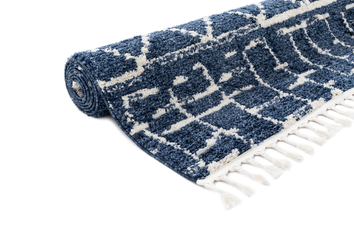 Läufer Teppich Frauenfeld Diamond in Blau von Hadorn™ - Lifestyle Image