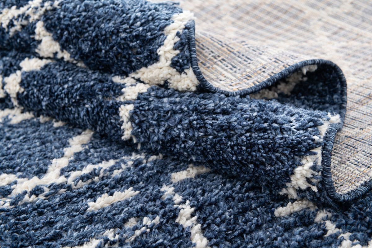 Läufer Teppich Frauenfeld Diamond in Blau von Hadorn™ - Lifestyle Image