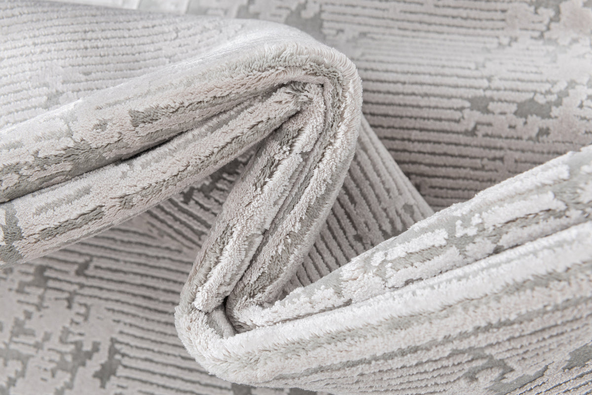 Rechteck Luxus Teppich Chiasso in Grau von Hadorn™ - Lifestyle Image