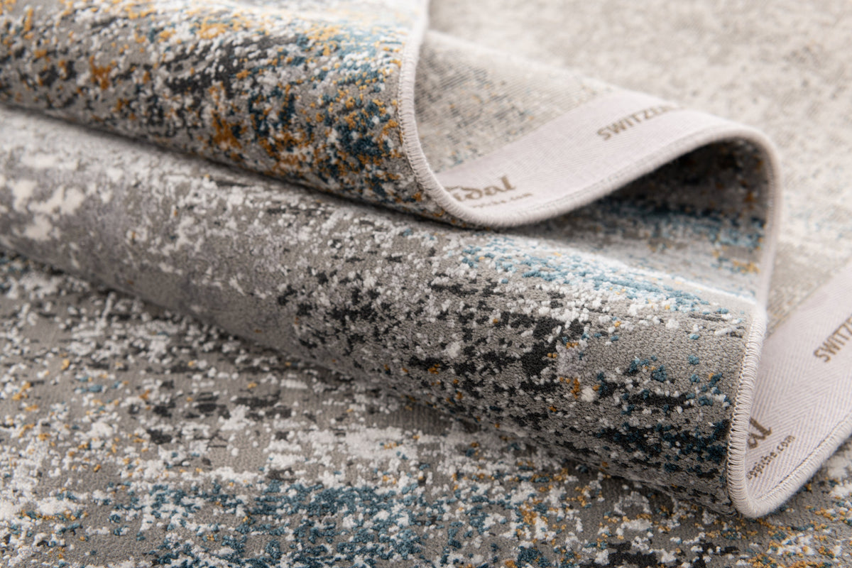 Rechteck Luxus Teppich Zurich in Grau von Hadorn™ - Lifestyle Image