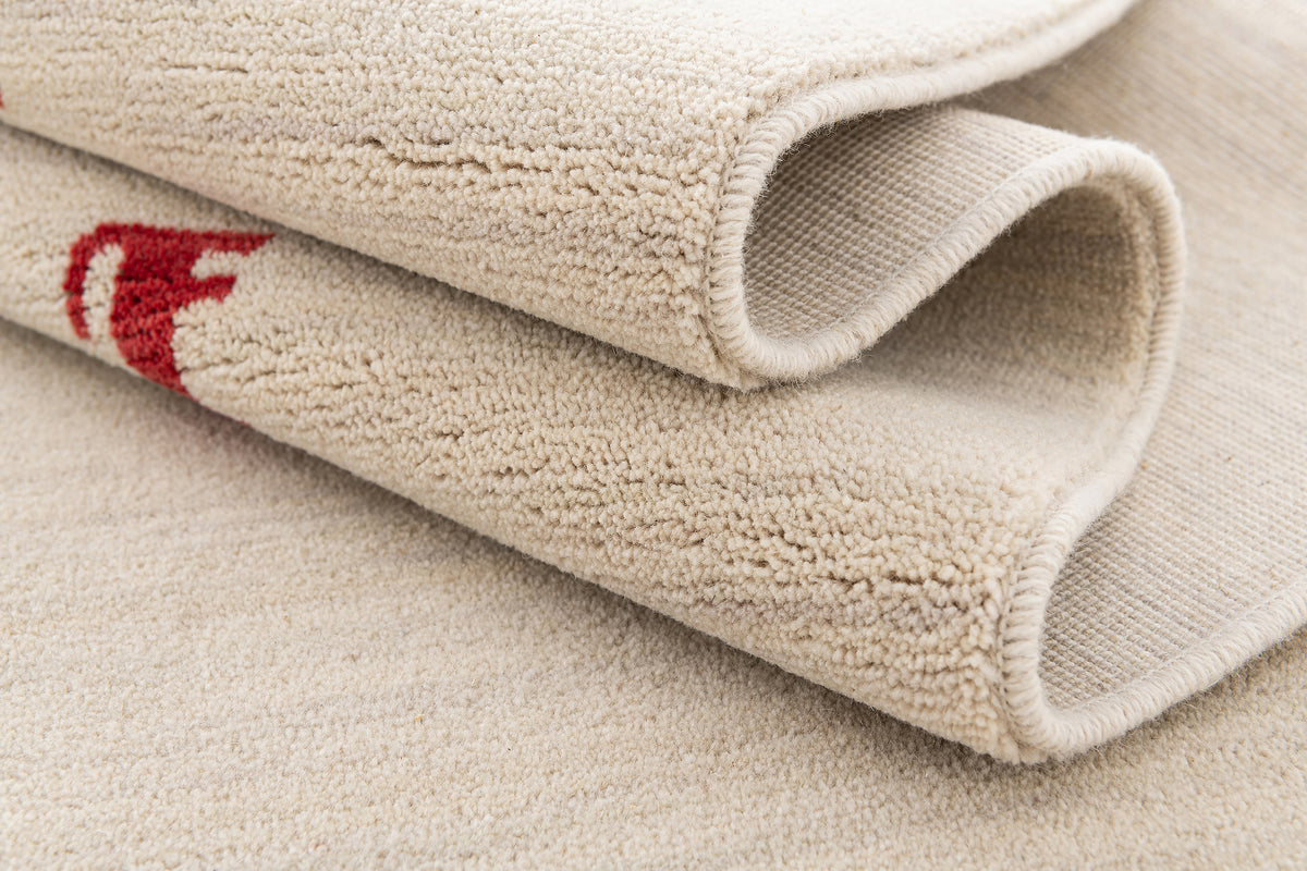 Quadratisch Teppich Emmen in Beige von Hadorn™ - Lifestyle Image