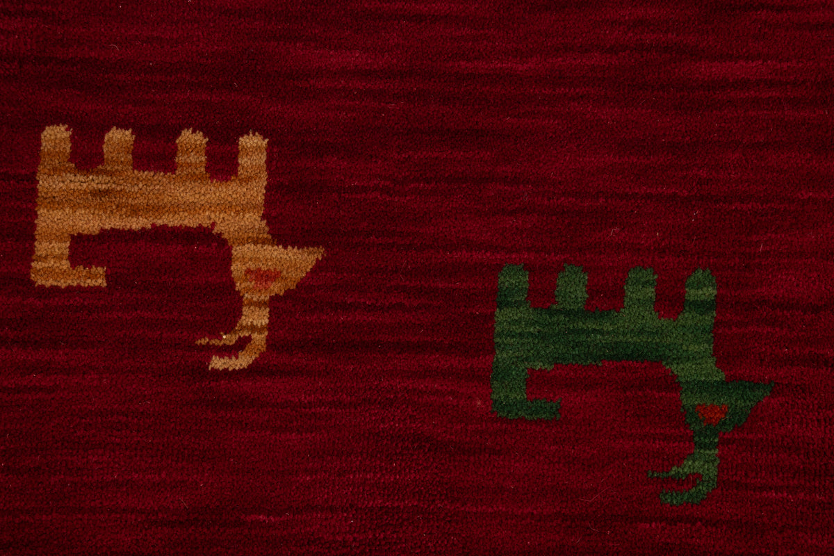 Quadratisch Teppich Emmen in Rot von Hadorn™ - Lifestyle Image