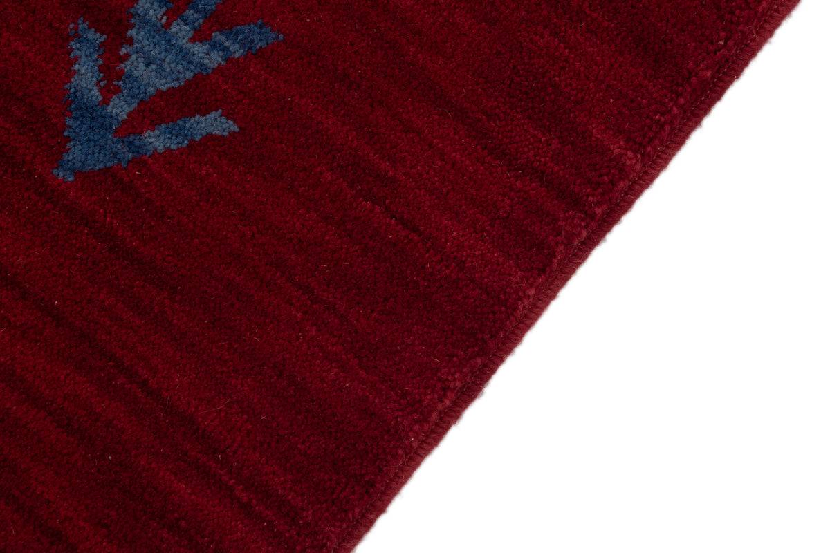 Quadratisch Teppich Emmen in Rot von Hadorn™ - Lifestyle Image