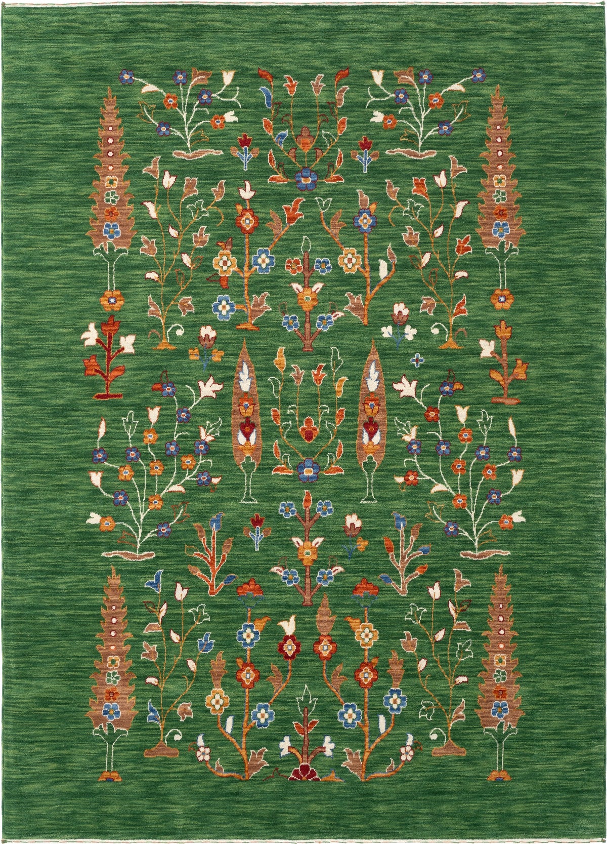 Rechteck Teppich Emmen in Grün von Hadorn™ - Lifestyle Image