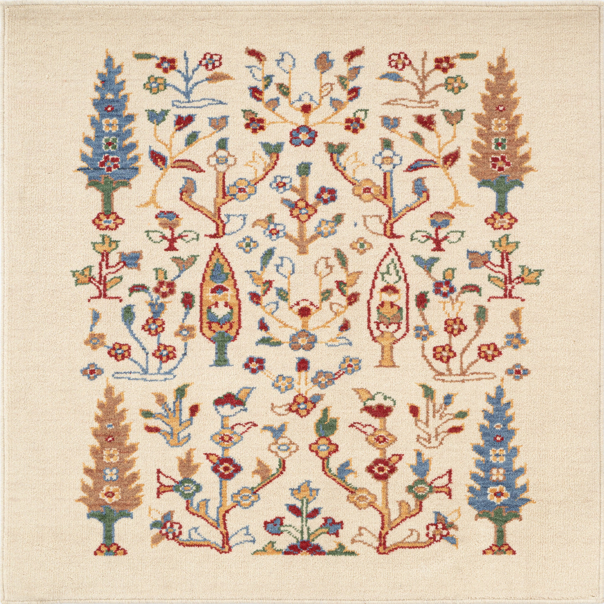 Quadratisch Teppich Emmen in Beige von Hadorn™ - Lifestyle Image