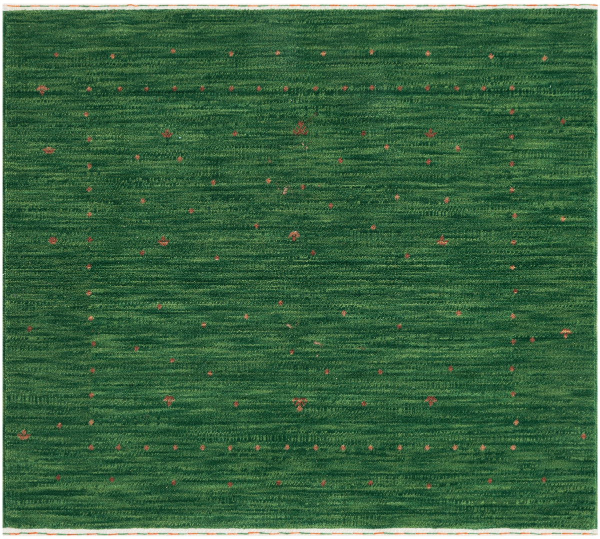 Quadratisch Teppich Emmen in Grün von Hadorn™ - Lifestyle Image