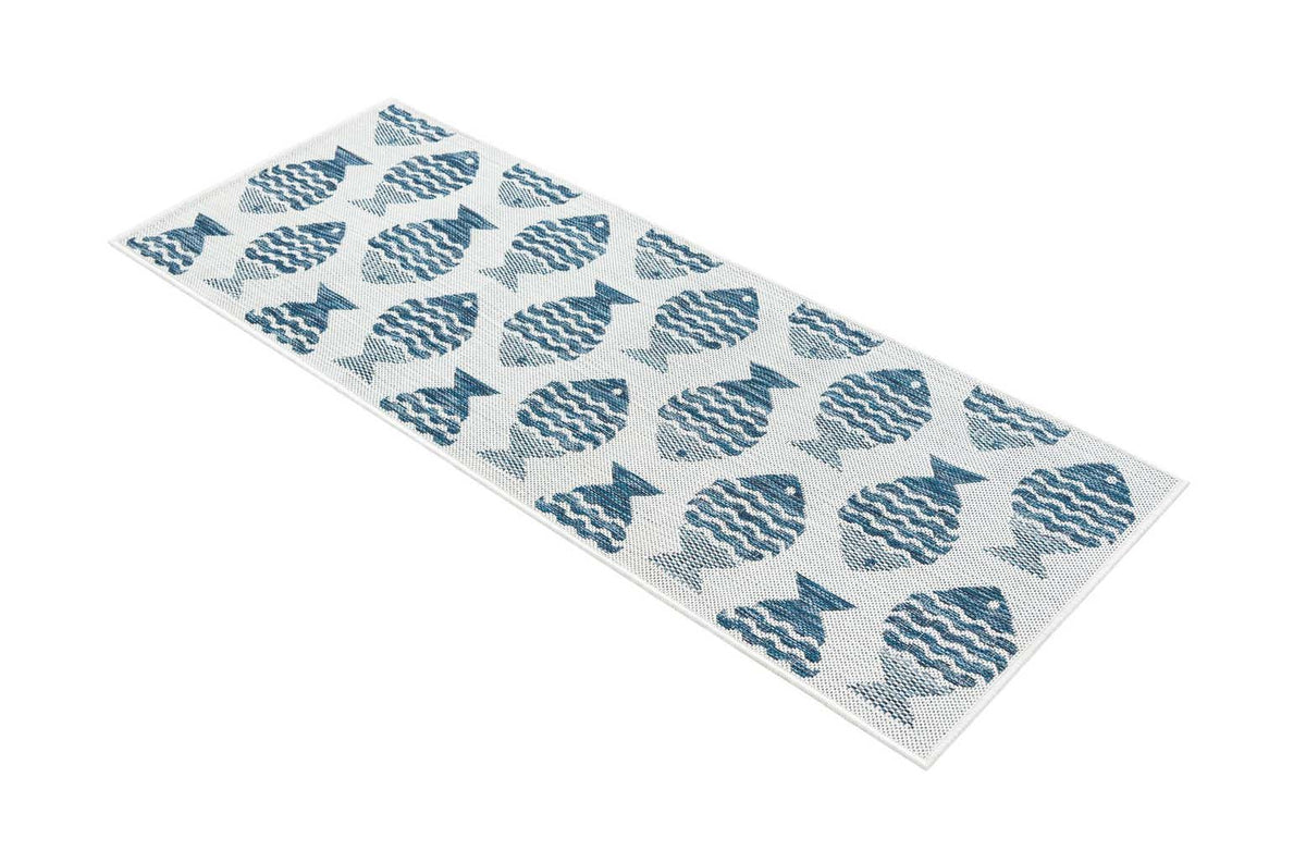 Läufer Outdoor Teppich Tulum Outdoor in Marineblau von Hadorn™ - Lifestyle Image