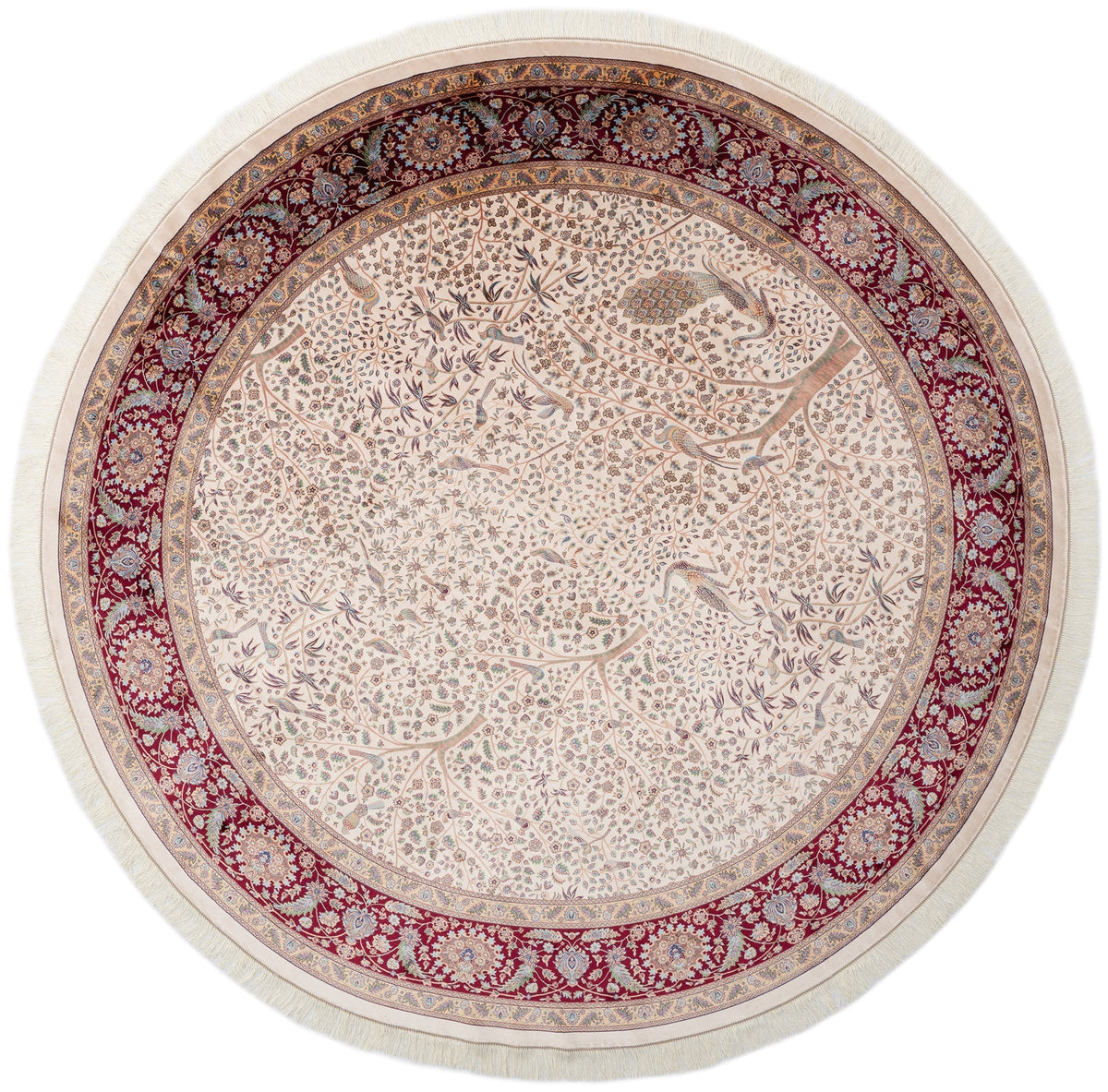 Rund Teppich Kalopsia Ravi in Braun von Hadorn™ - Lifestyle Image