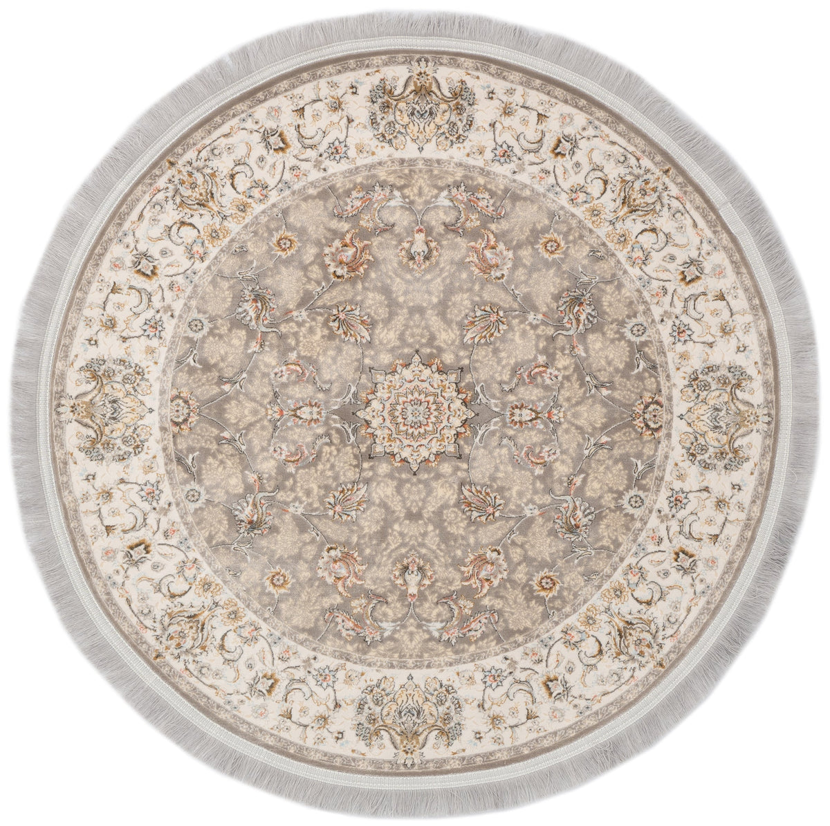 Rund Teppich Antony Oly in Beige von Hadorn™ - Lifestyle Image