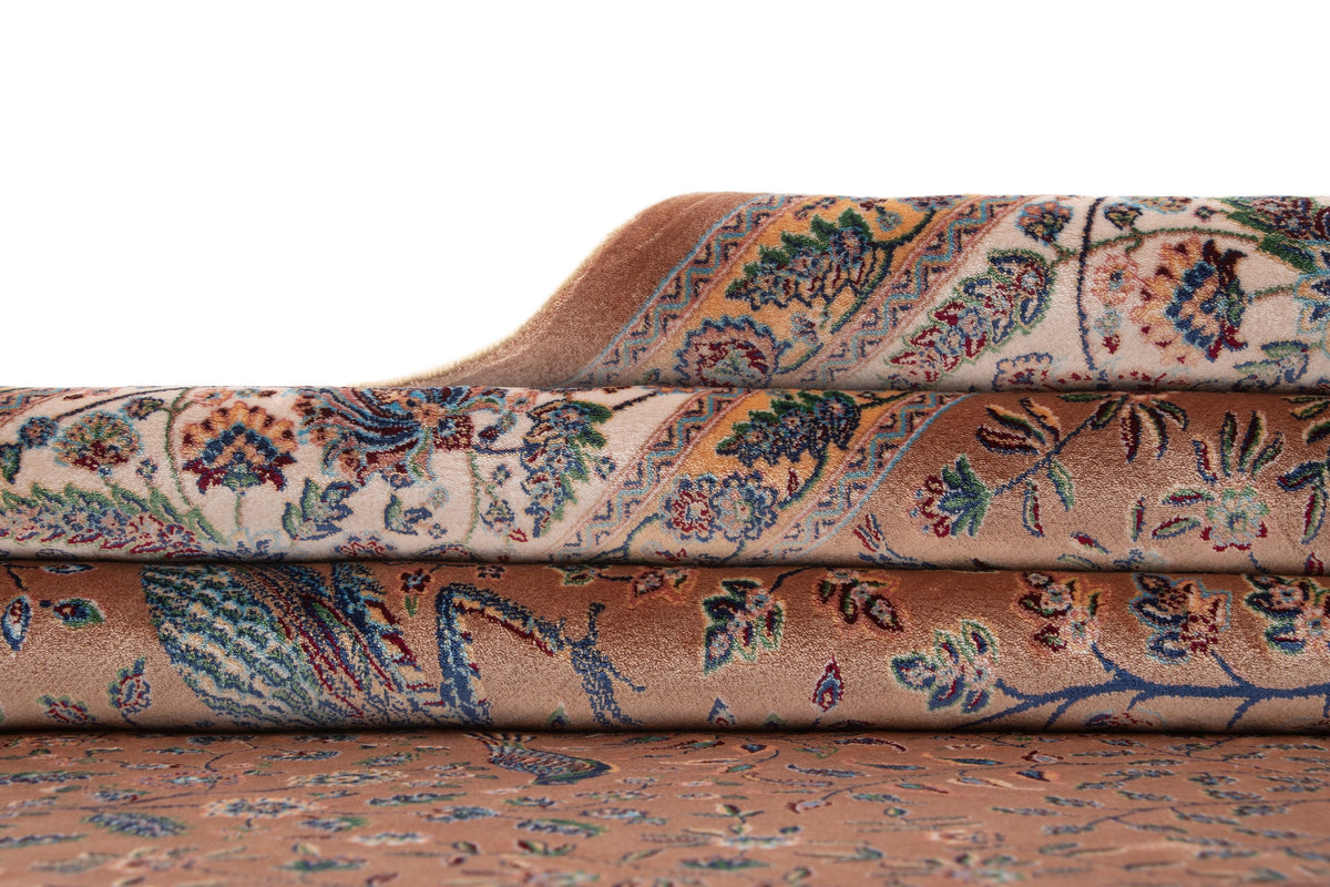 Rund Teppich Kalopsia Ravi in Beige von Hadorn™ - Lifestyle Image