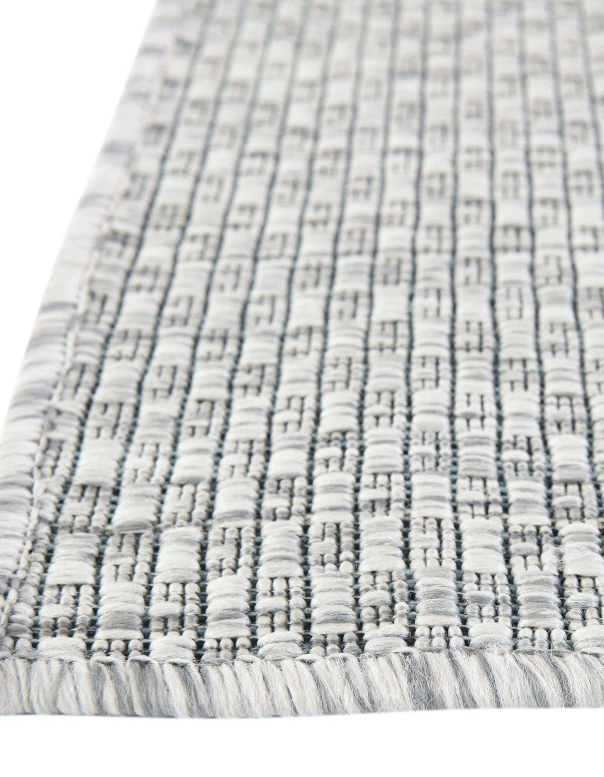 Rechteck Outdoor Teppich Outdoor Solid in Hellgrau von Hadorn™ - Lifestyle Image