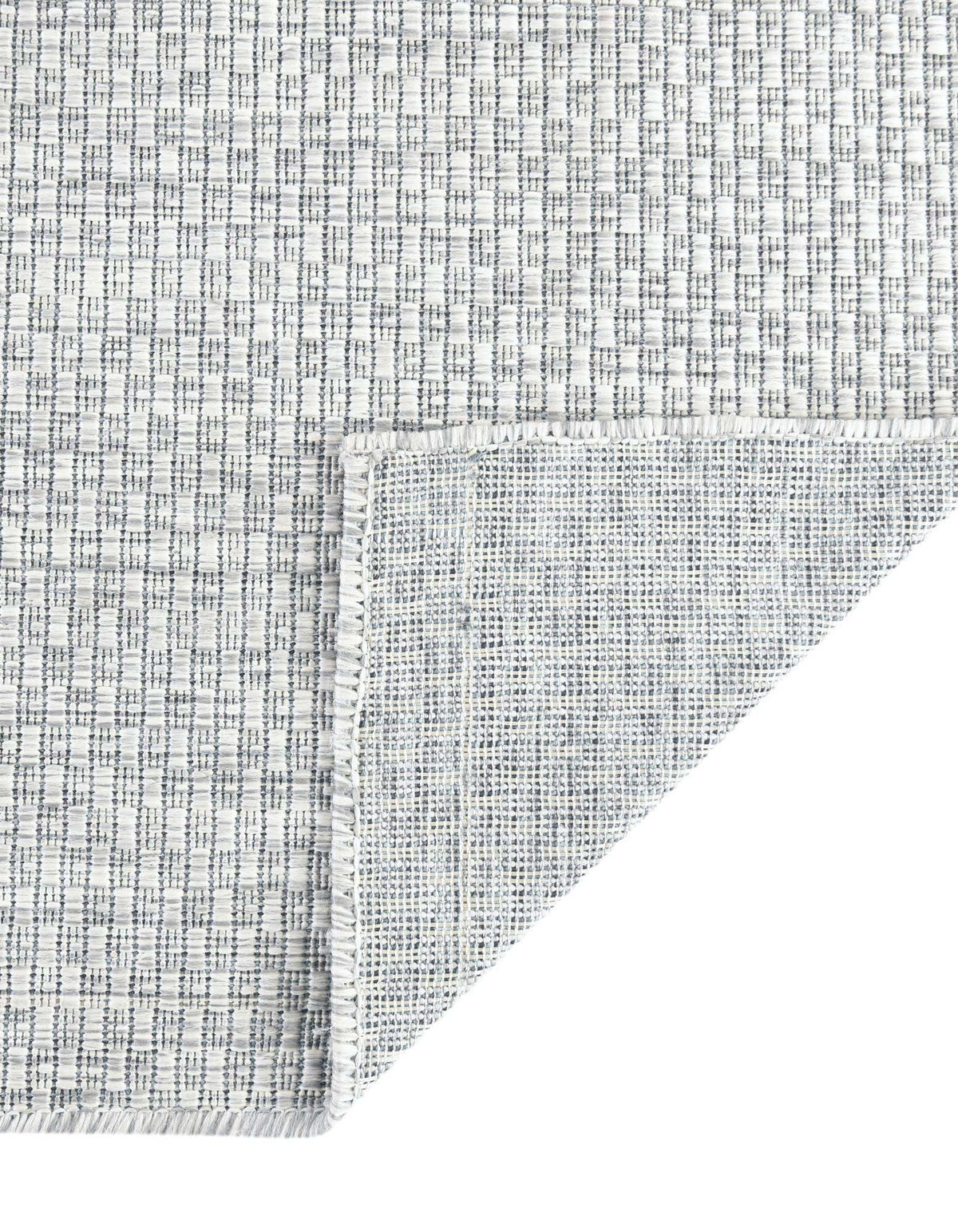 Rechteck Outdoor Teppich Outdoor Solid in Hellgrau von Hadorn™ - Lifestyle Image