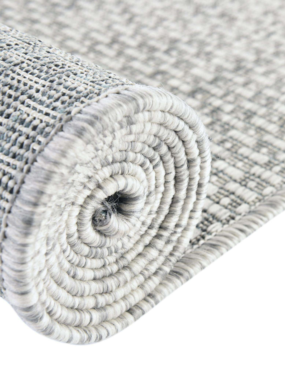 Rechteck Outdoor Teppich Outdoor Solid in Hellgrau von Hadorn™ - Lifestyle Image