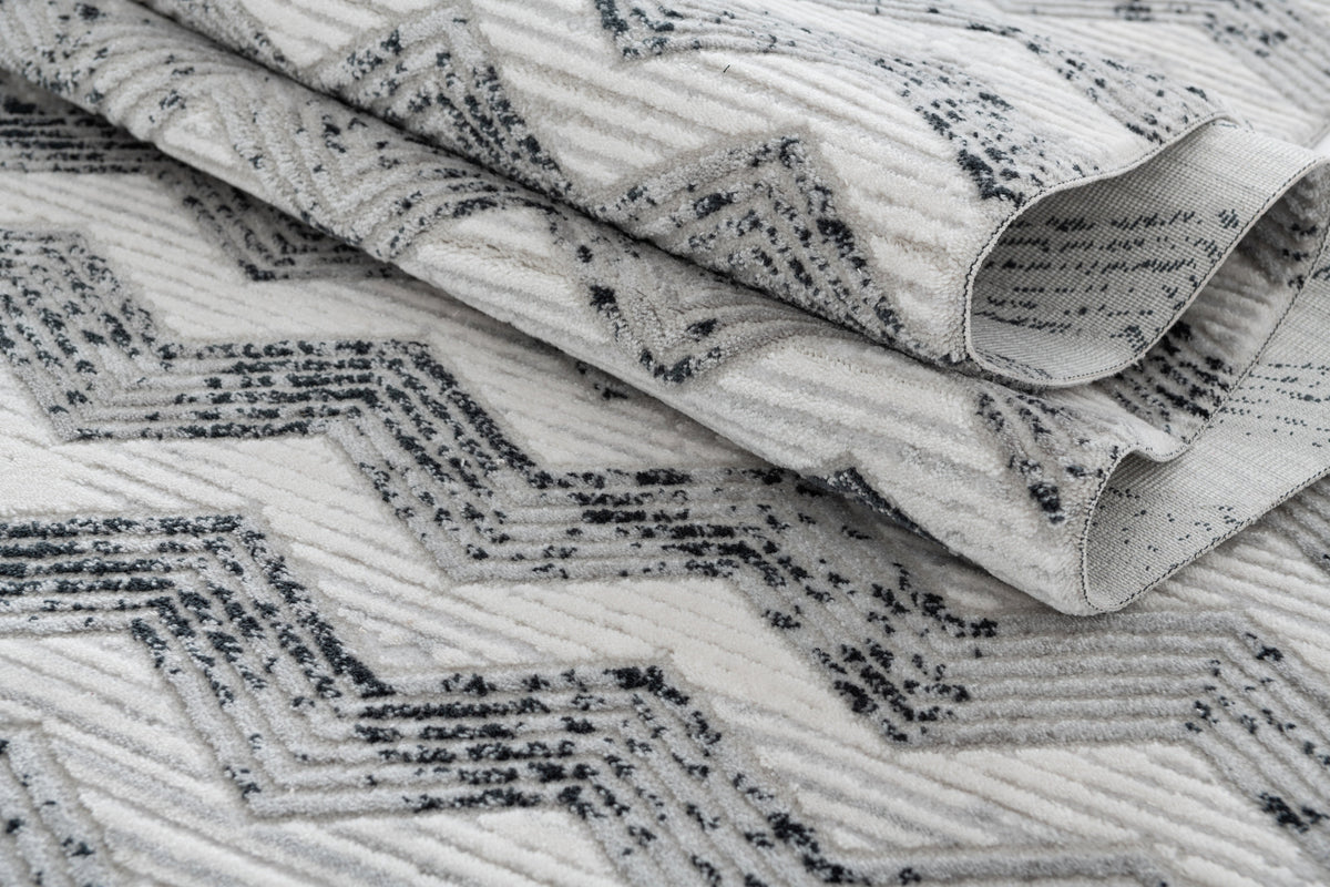 Läufer Teppich Davos Grecian in Grau von Hadorn™ - Lifestyle Image