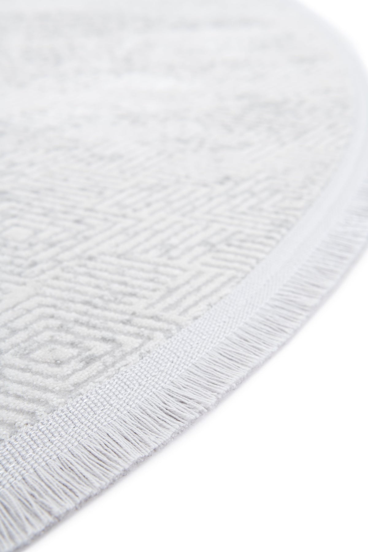 Rund Teppich Davos Cilia in Grau von Hadorn™ - Lifestyle Image