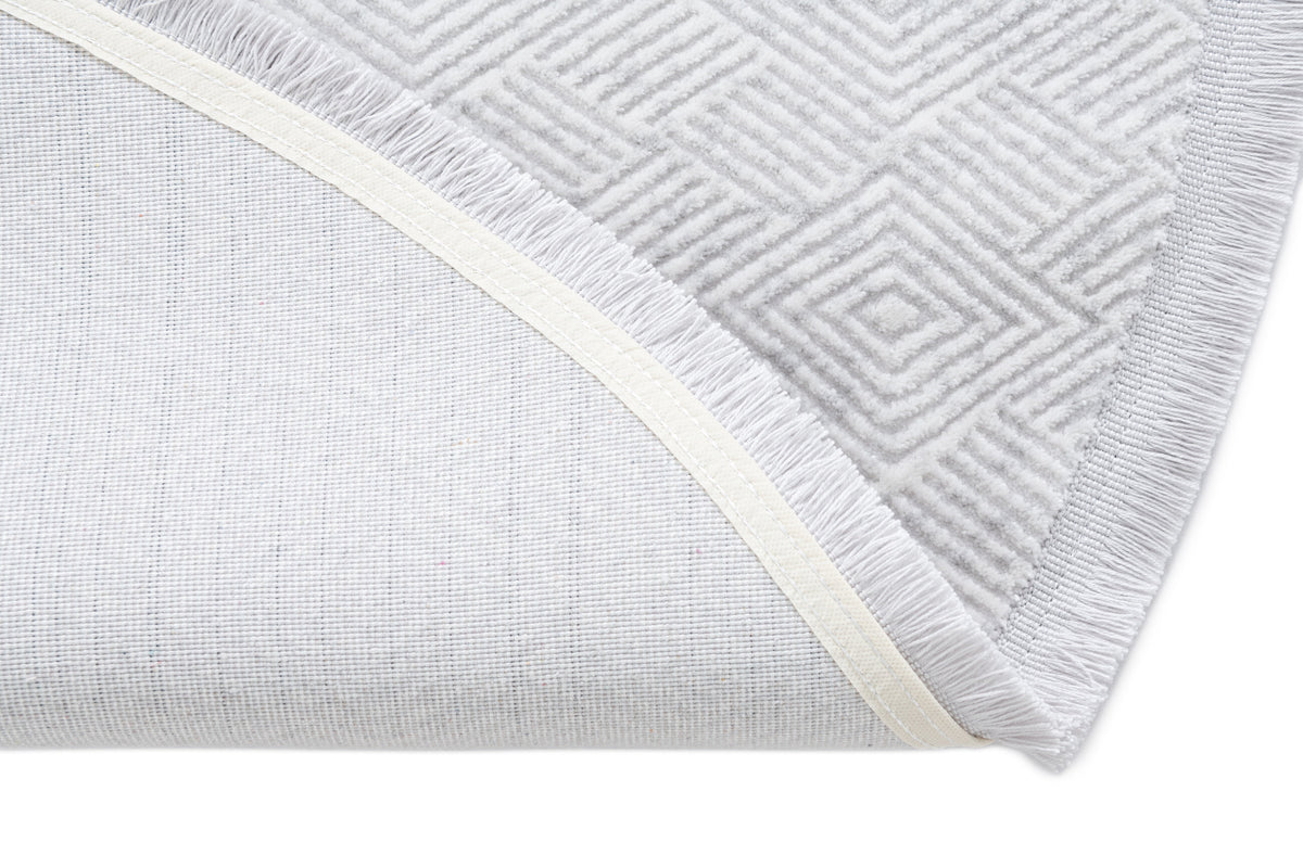 Rund Teppich Davos Cilia in Grau von Hadorn™ - Lifestyle Image