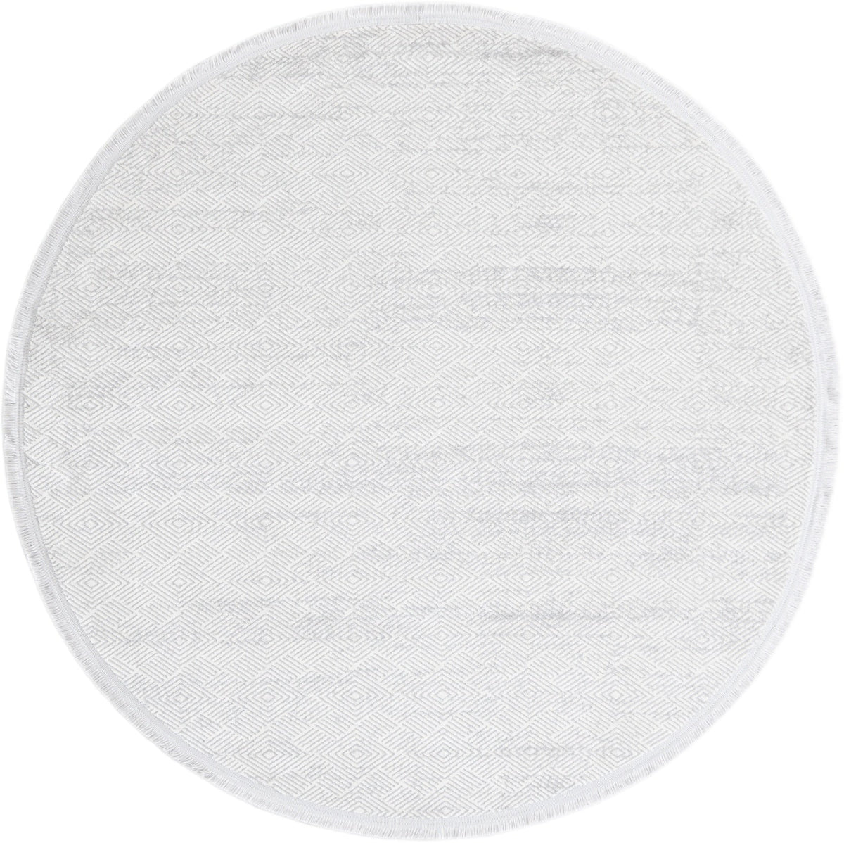 Rund Teppich Davos Cilia in Grau von Hadorn™ - Lifestyle Image