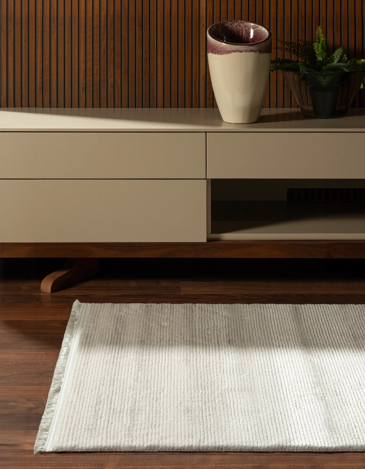 Läufer Teppich Davos Linija in Grau von Hadorn™ - Lifestyle Image