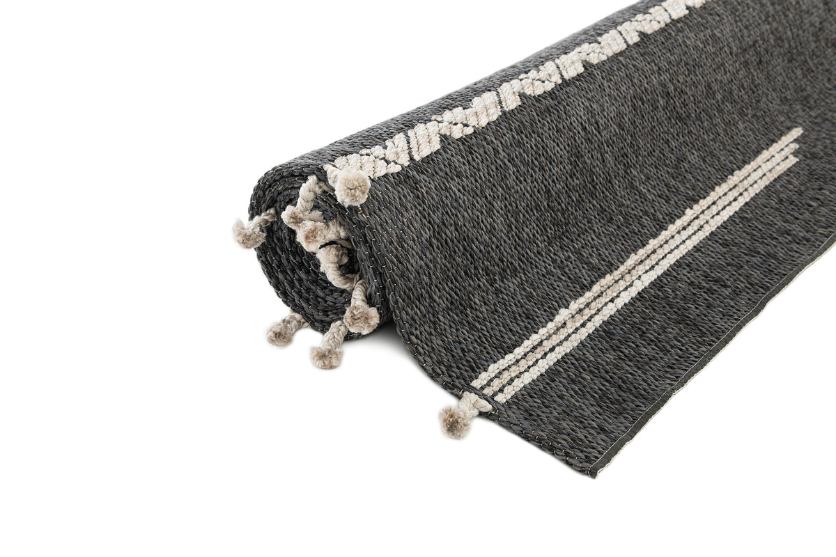 Rechteck Teppich Juniper Lyn in Anthrazit von Hadorn™ - Lifestyle Image