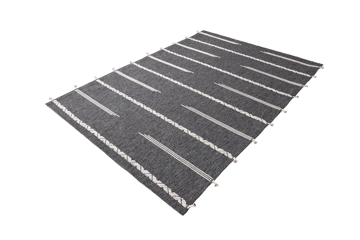 Rechteck Teppich Juniper Lyn in Anthrazit von Hadorn™ - Lifestyle Image