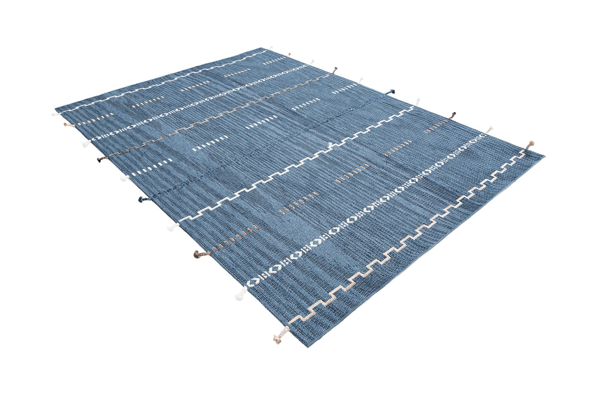 Rechteck Teppich Juniper Greka in Blau von Hadorn™ - Lifestyle Image