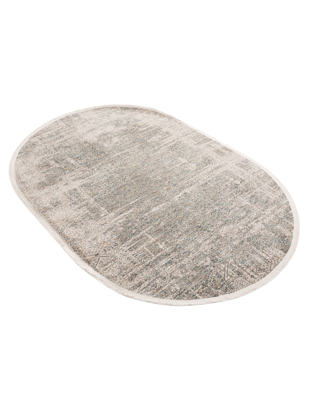 Oval Teppich Zora Modern in Elfenbein von Hadorn™ - Lifestyle Image