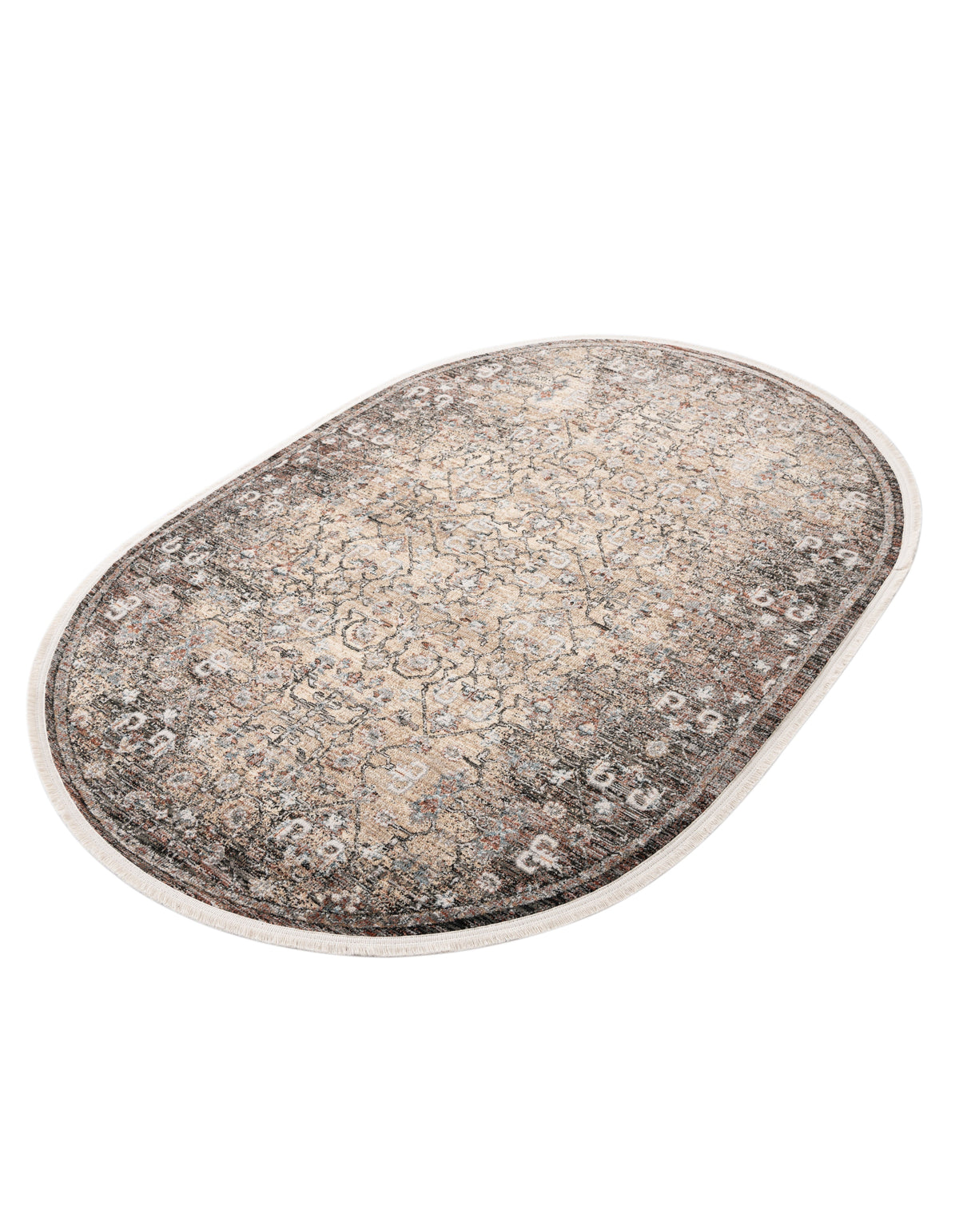 Oval Teppich Zora Blege in Braun von Hadorn™ - Lifestyle Image