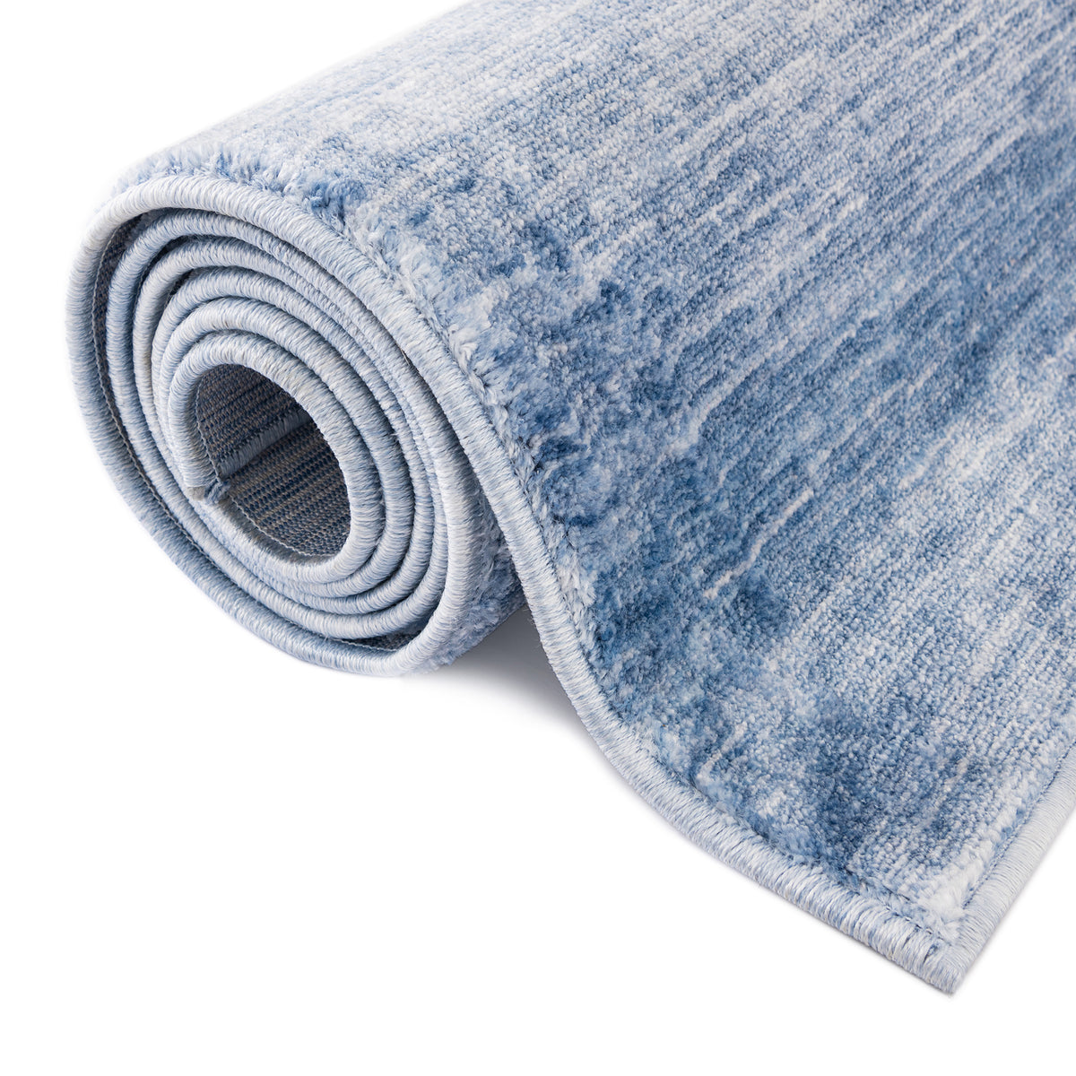 Oval Teppich Gabbeh Design in Hellblau von Hadorn™ - Lifestyle Image