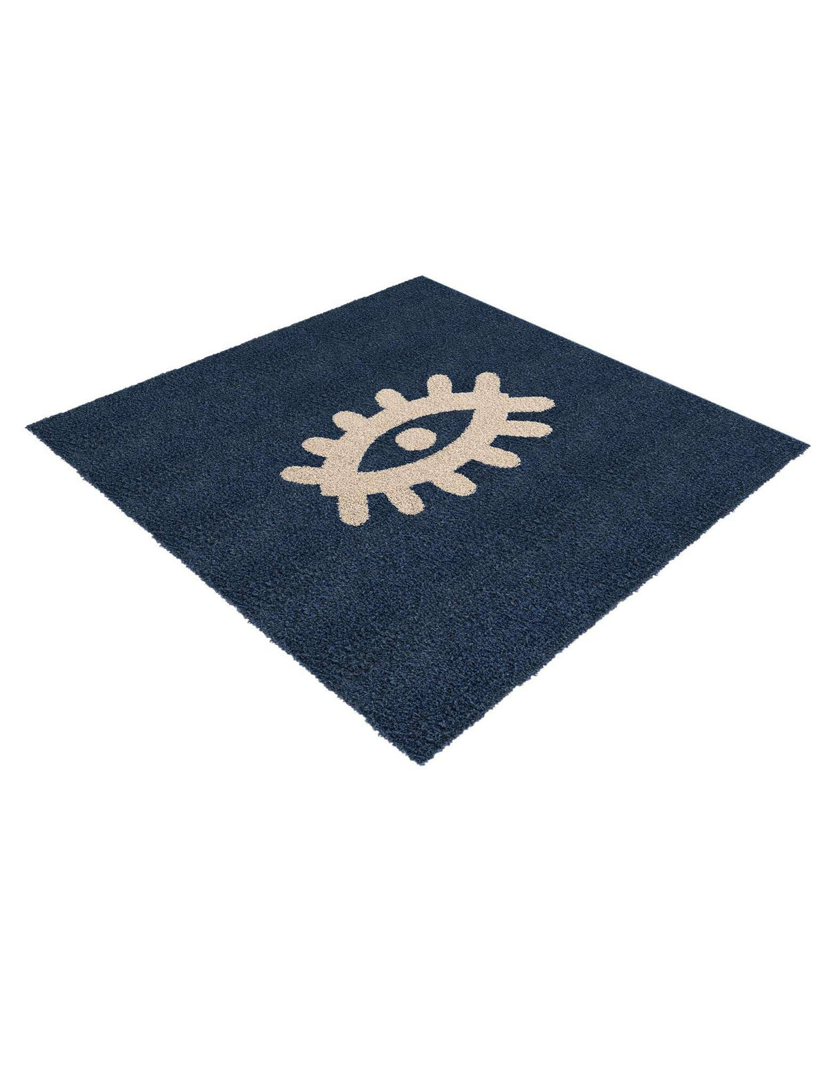 Quadratisch Teppich AI Handgetuftet in Marineblau von Hadorn™ - Lifestyle Image
