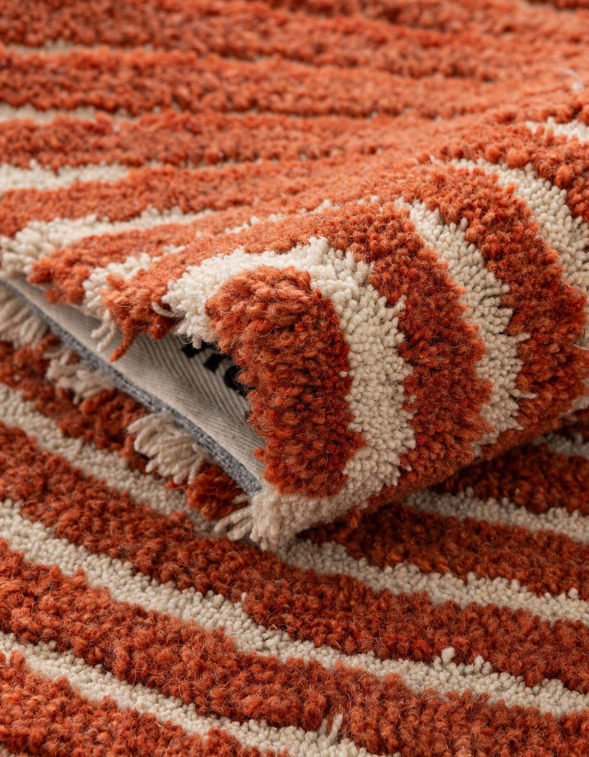 Läufer Teppich AI Handgetuftet in Orange von Hadorn™ - Lifestyle Image