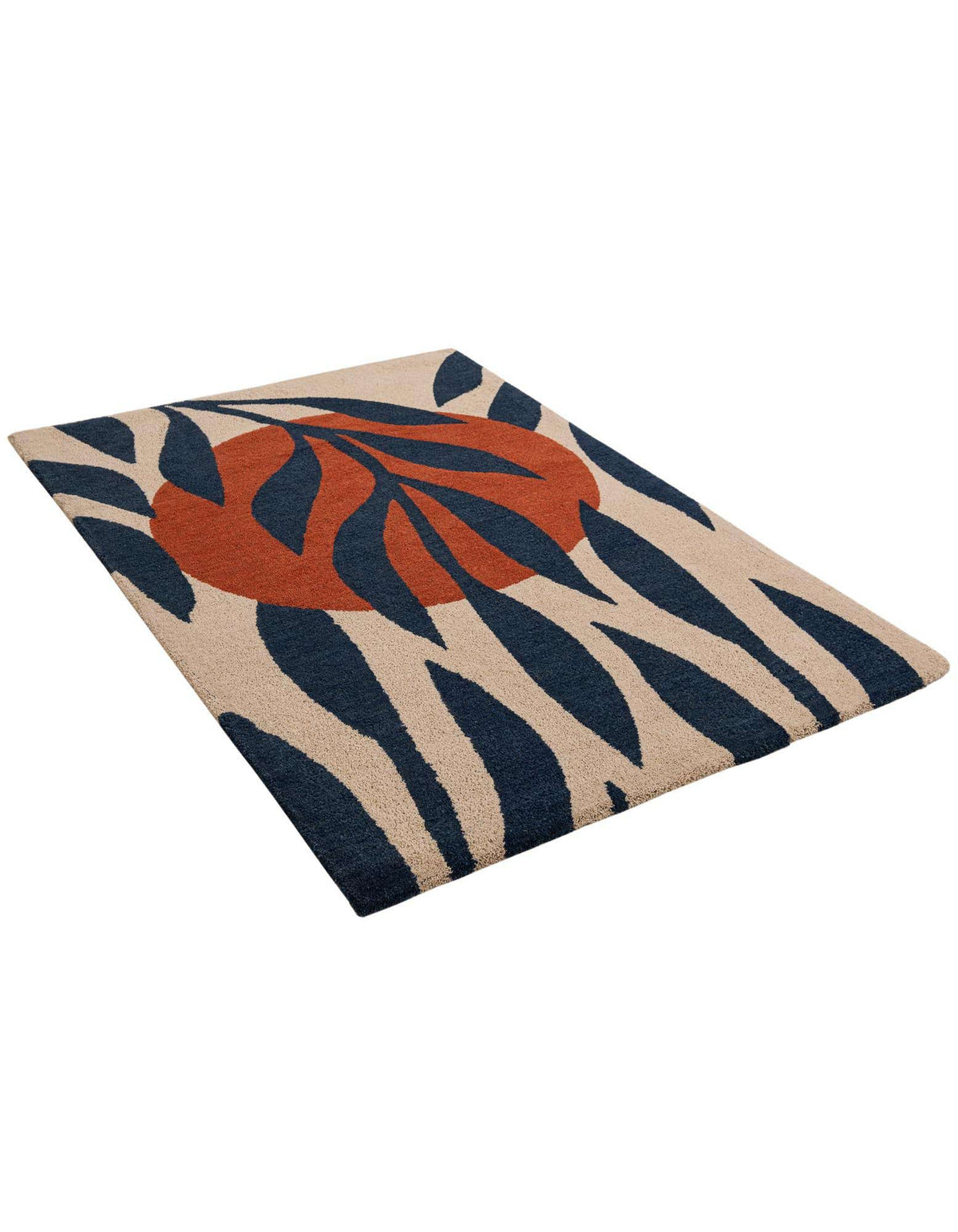 Rechteck Teppich AI Handgetuftet in Elfenbein von Hadorn™ - Lifestyle Image