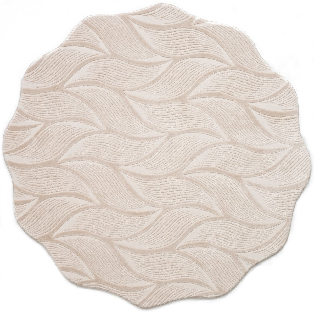 Rund Teppich Royal Nature in Beige von Hadorn™ - Lifestyle Image