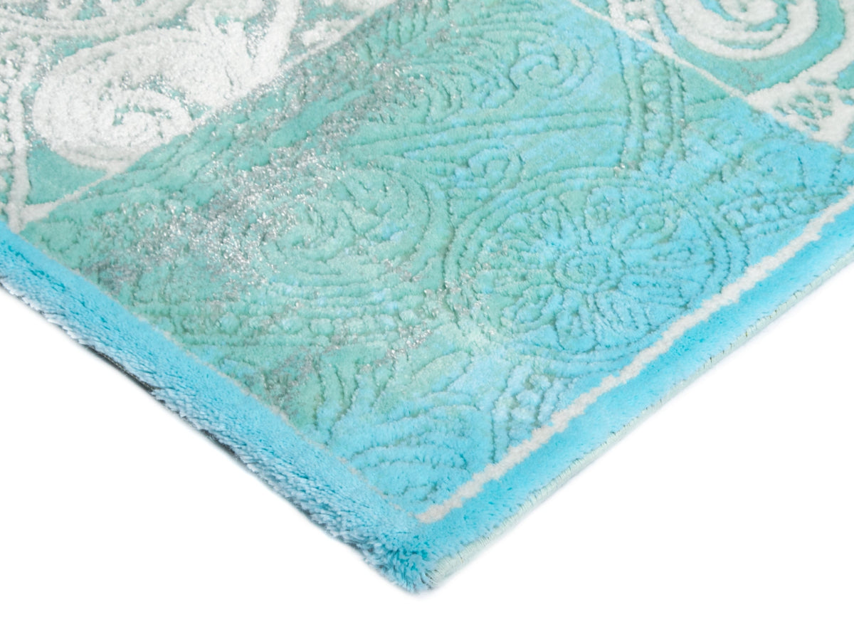 Rechteck Teppich Royal Phoenix in Blau von Hadorn™ - Lifestyle Image