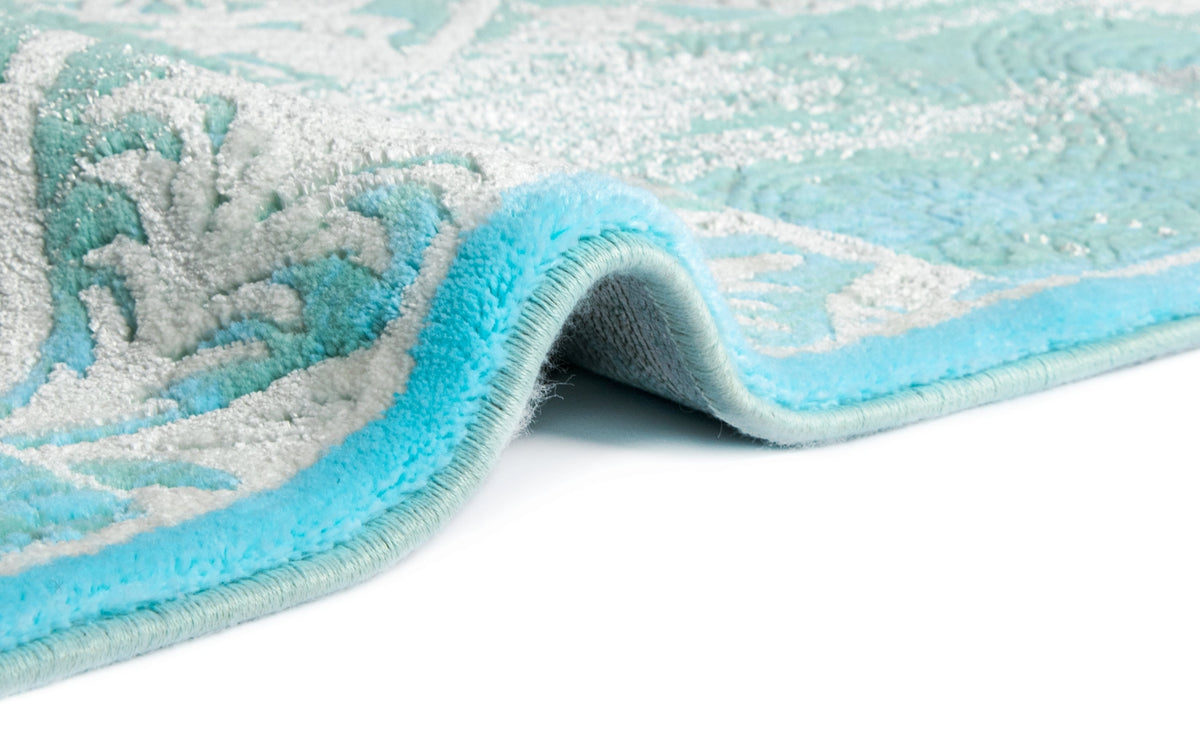 Rechteck Teppich Royal Phoenix in Blau von Hadorn™ - Lifestyle Image