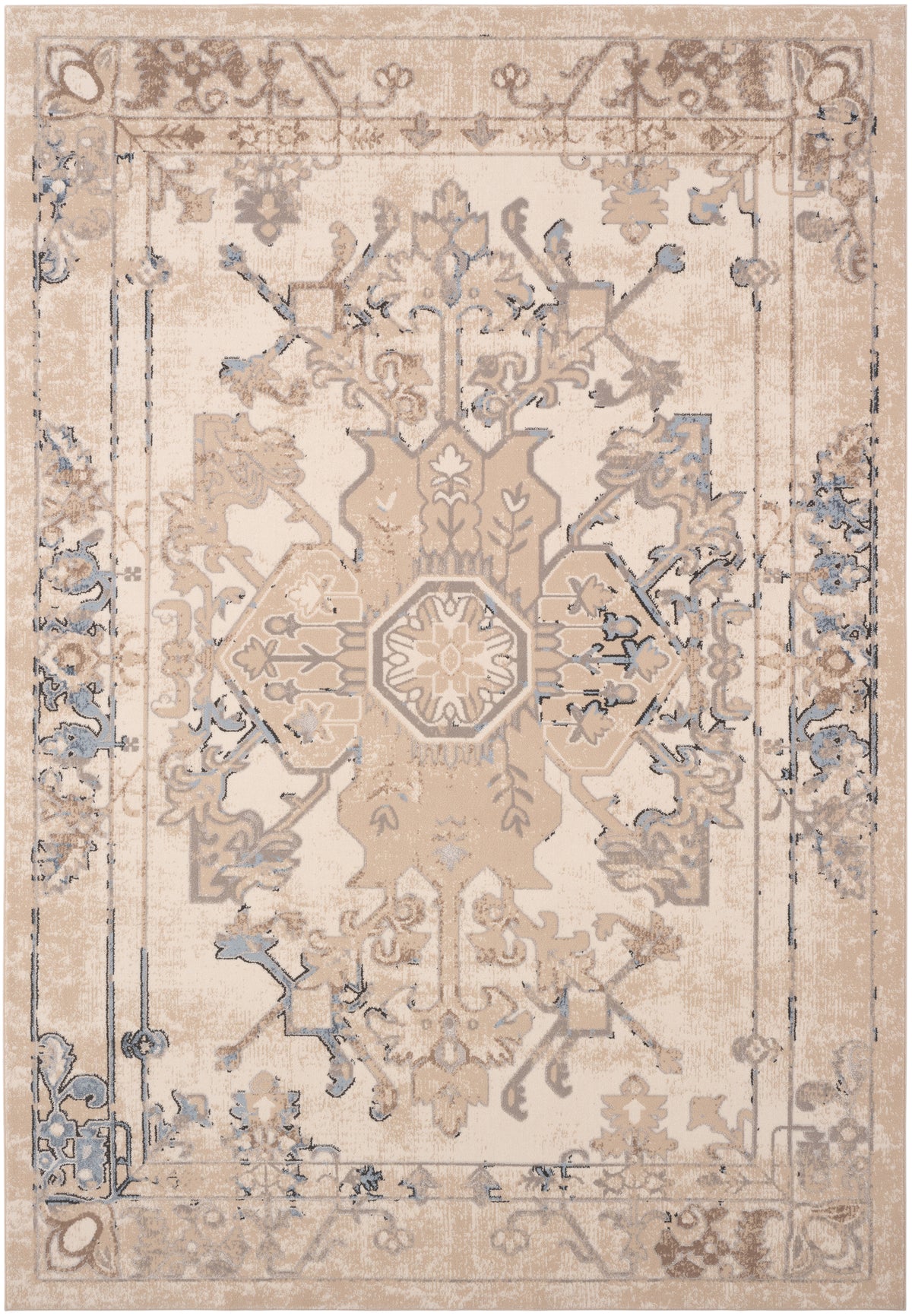 Rechteck Teppich Hadorn Limited Edition in Beige von Hadorn™ - Lifestyle Image