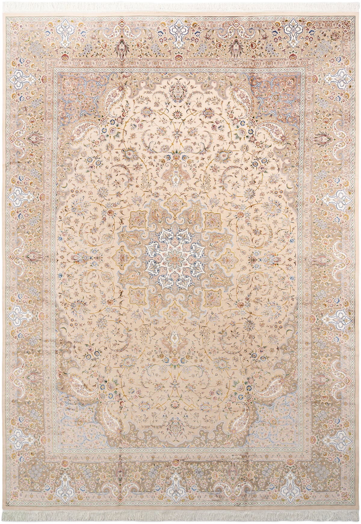 Rechteck Teppich Ghom Design in Beige von Hadorn™ - Lifestyle Image