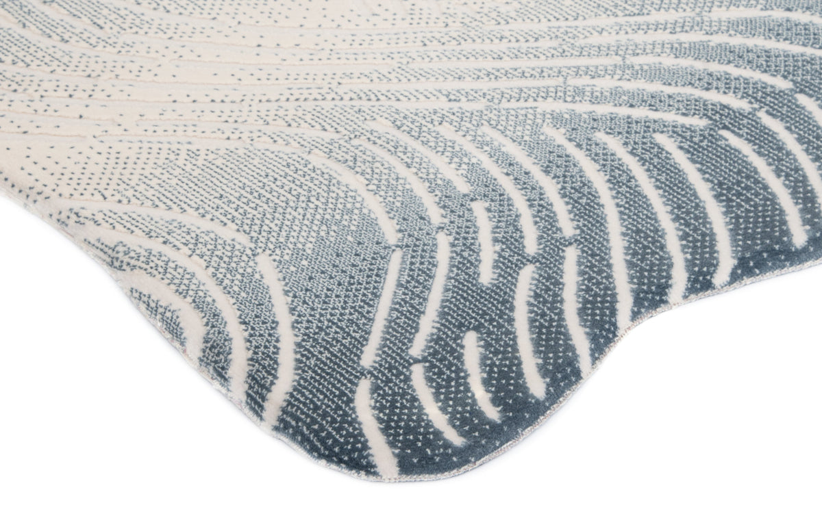 Läufer Teppich Royal Wavy in Blau von Hadorn™ - Lifestyle Image