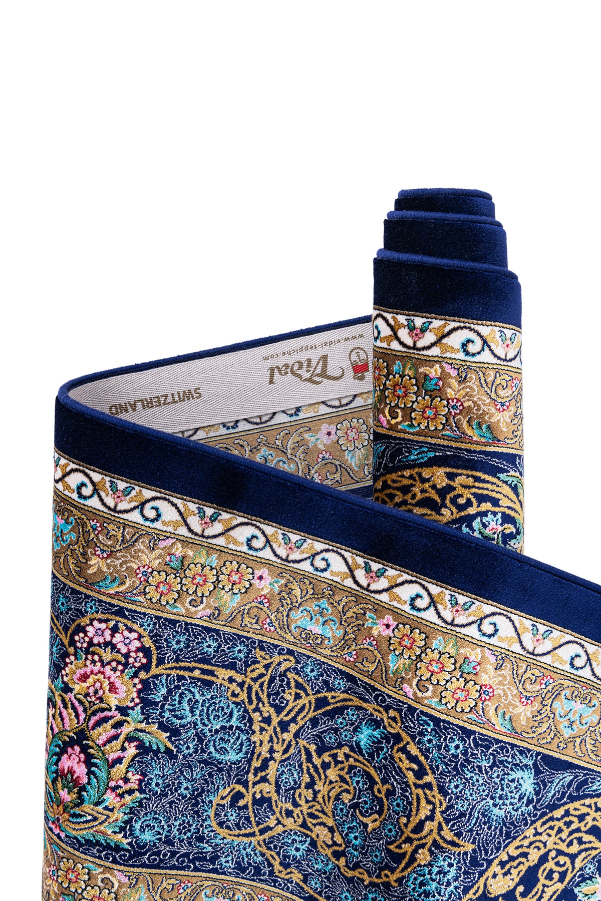 Rechteck Luxus Teppich Vidal Classic Edition in Blau von Hadorn™ - Lifestyle Image