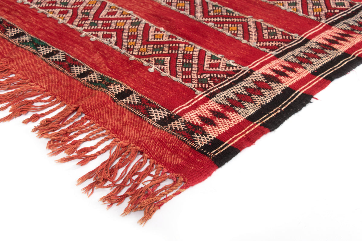 Wolle Teppich Zemour Kelim in Rot von Hadorn™ - Lifestyle Image