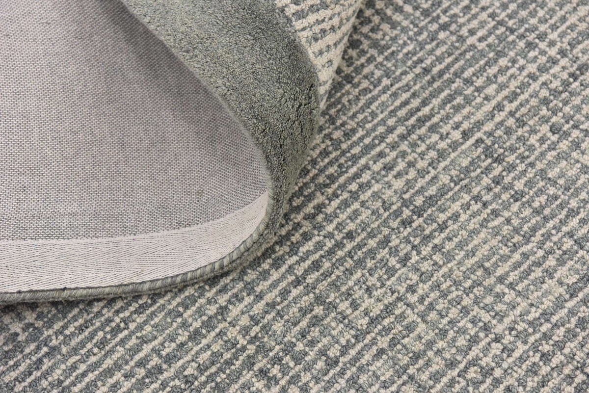 Wolle Teppich Luna in Olivgrün von Hadorn™ - Lifestyle Image