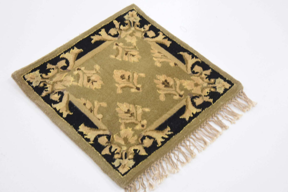 Wolle und Seide Teppich Tabriz Design in Grün von Hadorn™ - Lifestyle Image