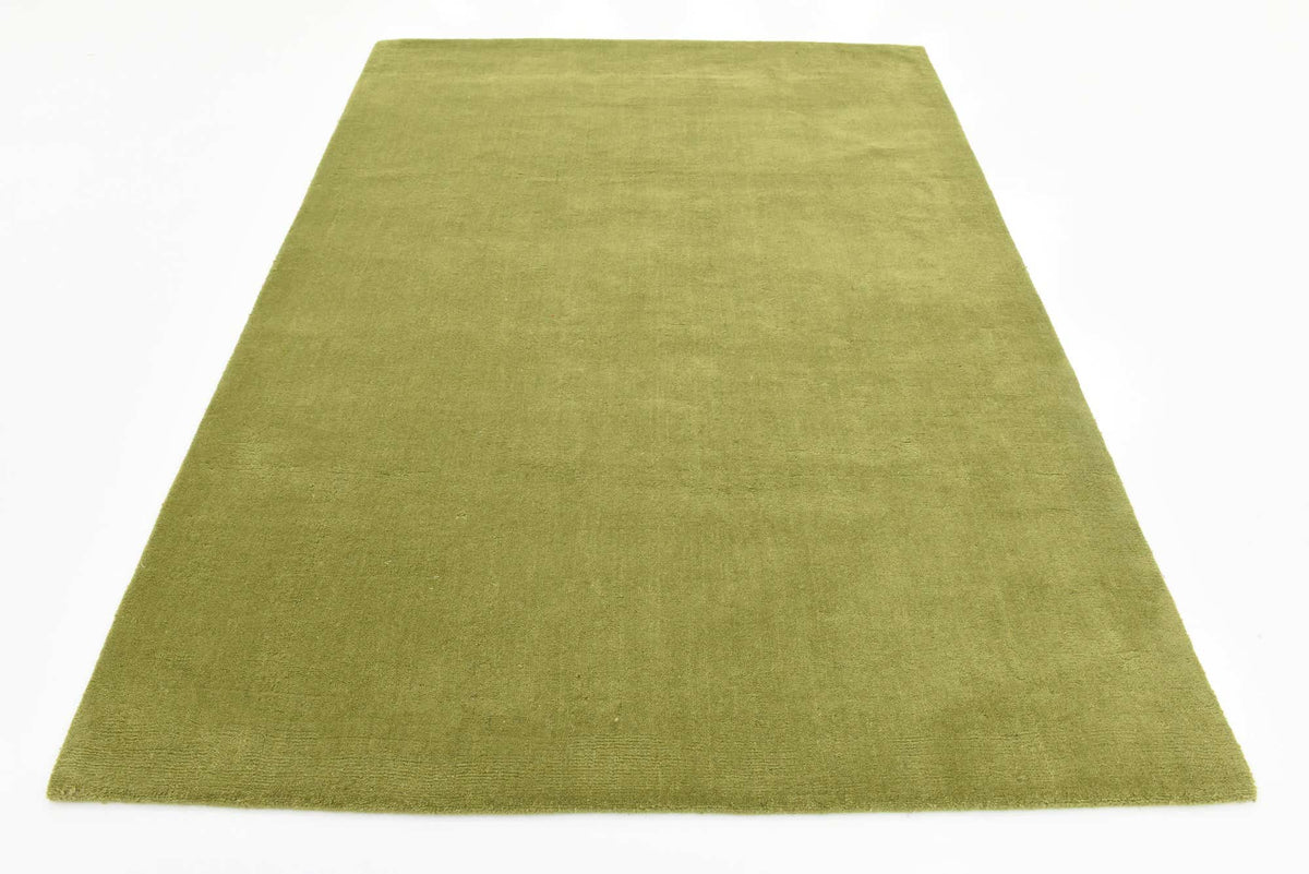 Wolle Teppich Gabbeh Design in Grün von Hadorn™ - Lifestyle Image