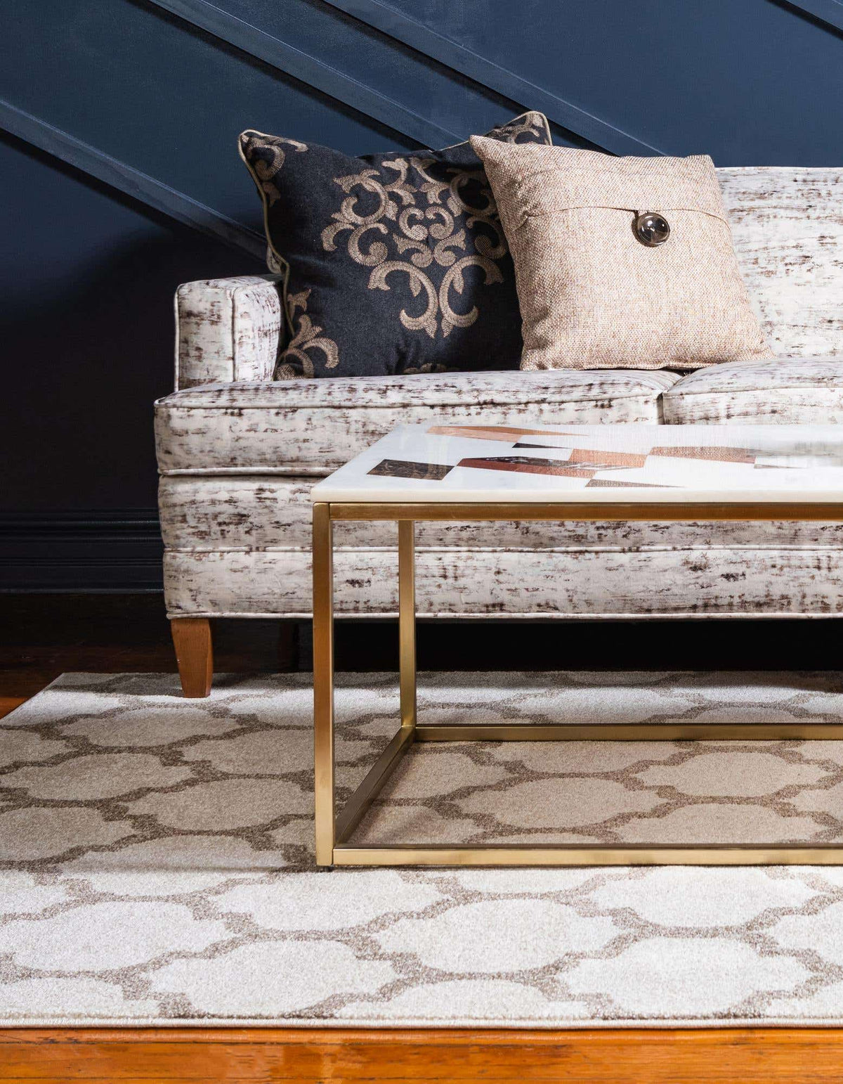 Rechteck Teppich Trellis in Beige von Hadorn™ - Lifestyle Image